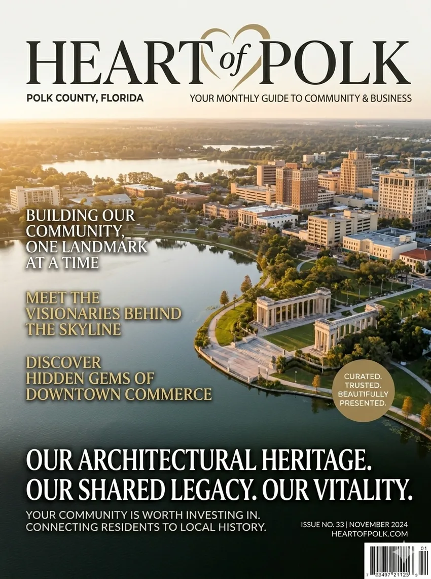 Heart of Polk Issue #33 - Lakeland Aerial Skyline, November 2024