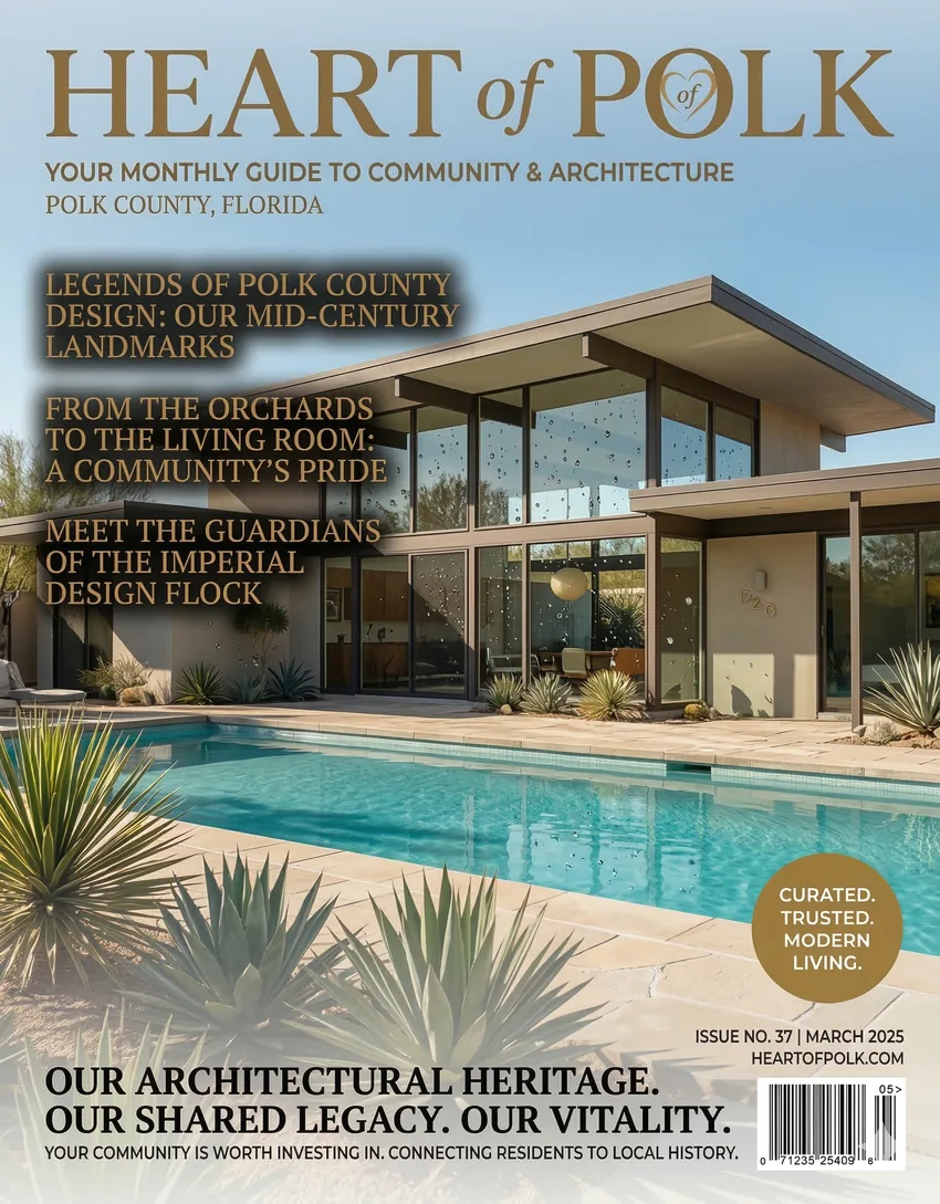Heart of Polk Issue #37 - Mid-Century Modern Home, March 2025